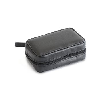 Leather bag for GEM refractometers black